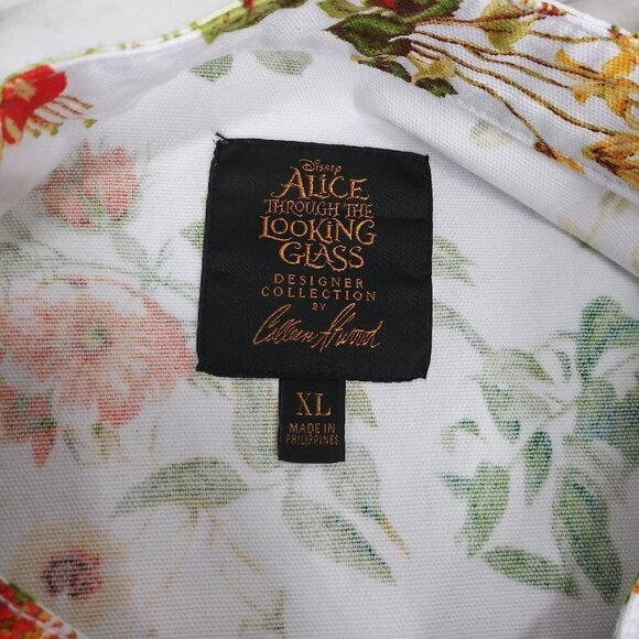 DISNEY'S Alice Through the Looking Glass Designer Collection floral jacket XL - Picture 8 of 9